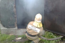 В поселке Менделеевский в Туле утром случился пожар