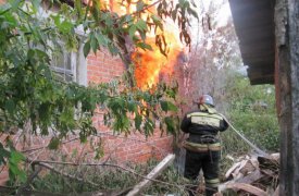 На пожаре в Веневе погиб человек