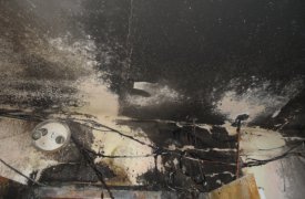 В Туле 21 человек тушили дом на Вильямса
