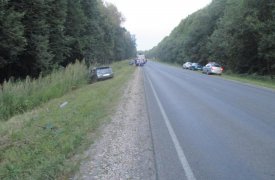 В Тульской области водитель спровоцировал тройное ДТП
