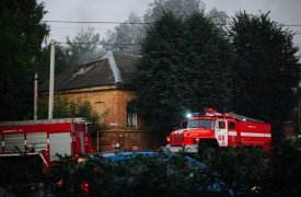 В Богородицке сгорел исторический памятник XIX века