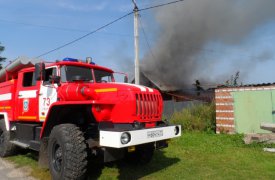 В Тульской области горелся УАЗ