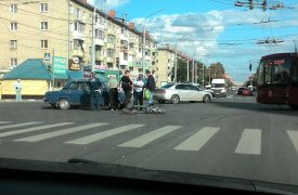 В Центре Тулы сбили велосипедиста