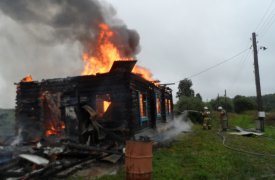 В Суворовском районе сгорел дом