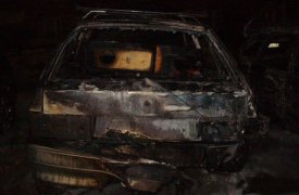 В Щекинском районе горящий «ВАЗ» потушили до приезда пожарных