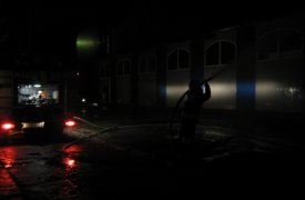 В Алексине сгорел торговый павильон площадью 300 кв. метров