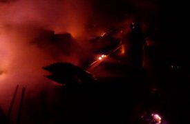 В Тульской области сгорел дом: пострадал человек