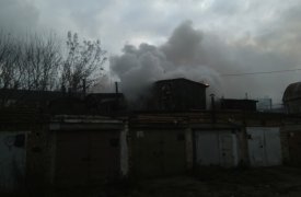 В Тульской области сгорел гараж