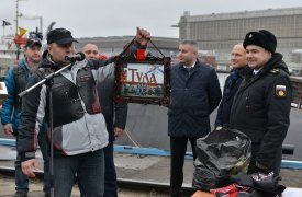 Тульская делегация поздравила экипаж ракетного подводного крейсера «Тула»