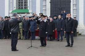 В Тульском кремле прошёл торжественный митинг, посвящённый Дню сотрудника органов внутренних дел
