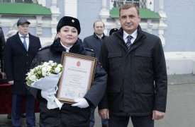 Алексей Дюмин вручил награды отличившимся сотрудникам полиции