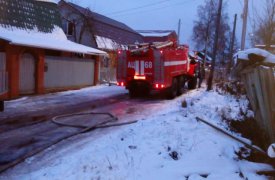 В Богородицке загорелся жилой дом