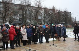 В Привокзальном округе состоялось торжественное возложение в честь 76-й годовщины обороны города Тулы