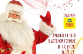 В Центральном парке Тулы работает резиденция Деда Мороза