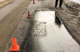 В Туле продолжается аварийно-восстановительный ремонт дорог