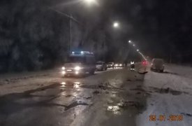 На тульской трассе в результате столкновения загорелся «Опель»