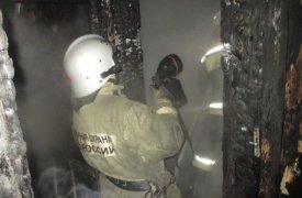 В ночном пожаре в Узловой пострадал человек