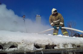 В Веневском районе произошёл пожар в кирпичном доме