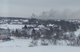 Остались без носков: в Туле сгорел склад чулочно-носочных изделий