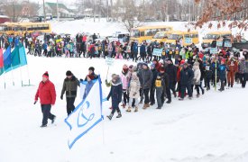 В Кимовске состоялись лыжные соревнования на призы бывшего начальника УВД Тульской области Владимира Карпинского