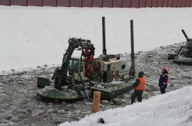 В Туле продолжаются работы по реконструкции набережной Упы