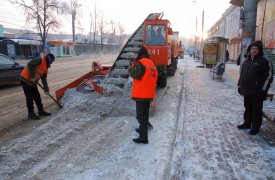 Коммунальные службы Тулы усиленно борются со снегопадом
