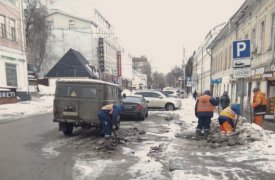 В Туле отводят воду с проезжих частей