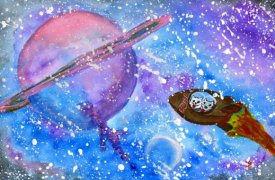 «Центр 71» дарит планшет за лучший детский рисунок о космосе