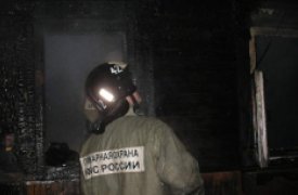 В тульском Обидимо загорелся дом