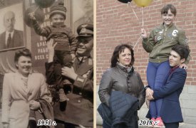 В канун 9 мая тульские потомки героев Великой Победы воссоздают фотографии своих предков