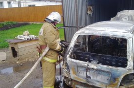 В Богородицке дотла сгорел «Део Матиз»