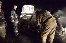 Ночью в Щекинском районе сгорела иномарка
