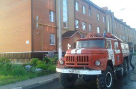 Ранним утром в Кимовске загорелась квартира