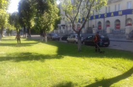 В Туле продолжается уборка городских территорий