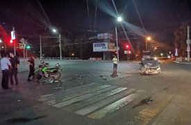В Туле на Красноармейском проспекте «Лада Калина» сбила мотоциклиста