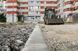 В Туле благоустраивают дворы на ул.  М. Горького и  Дм. Ульянова