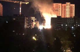 В Туле на Пушкинской загорелся дом