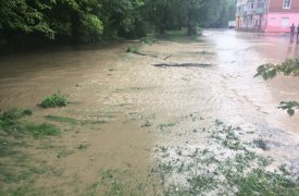 Ливень снова превратил Тулу в Венецию. ФОТО
