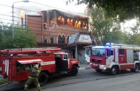Страшный пожар на ул. Мира в Туле: фото и видео