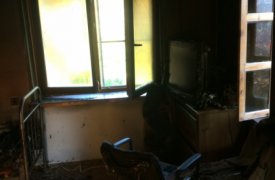 В Заокском районе жители самостоятельно потушили горящий дом