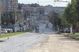 В Туле продолжается ремонт дорог на ул. Ложевой и ул. Вильямса