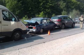 Сразу 5 автомобилей столкнулись в Тульской области