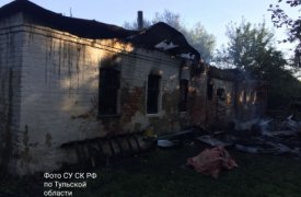 По факту смерти мужчины в результате пожара в Чернском районе проводится проверка