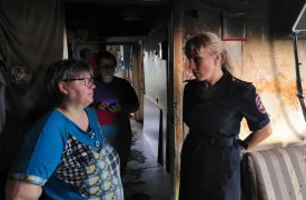Тульские полицейские, случайно заметившие пожар на пр. Ленина, спасли 7 человек