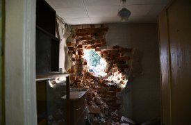 В Туле троллейбус проломил стену в квартире пенсионерки. ФОТО