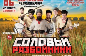 Не пропустите концерт фолк-ватаги «Соловьи-Разбойники»