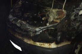 Поздним вечером в Плавске сгорела грузовая «Газель»