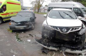 В Туле на ул. Автомобилистов водители не поделили дорогу