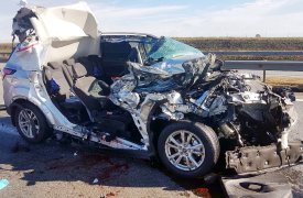 В Тульской области в результате аварии с фурой погибли парень и девушка