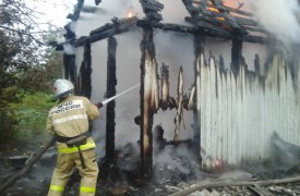 В одном из садоводческих товариществ Богородицка сгорела дача